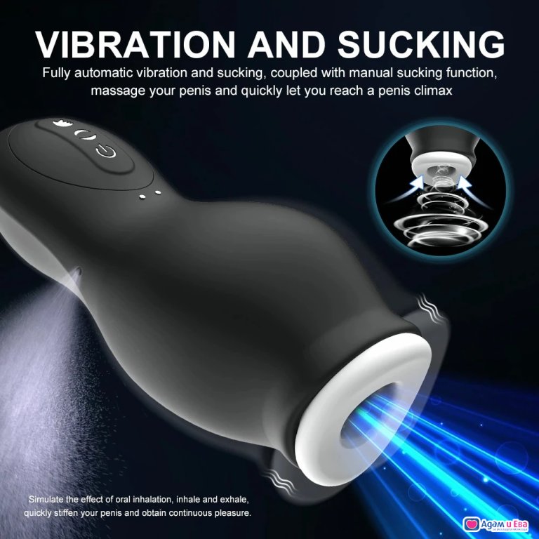 Masturbator, suckers, penis enlargement vibrator