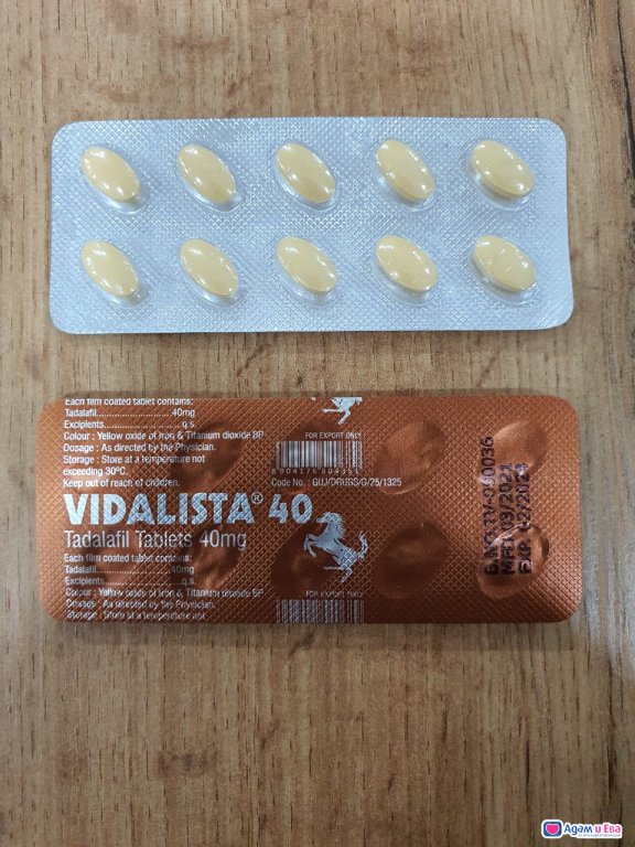 Vidalista 40 (Tadalafil) (Food supplement) - double dose of Cial