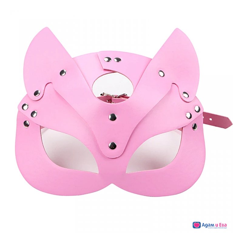 Еротична маска за лице , секси маска - Секси коте - Pink