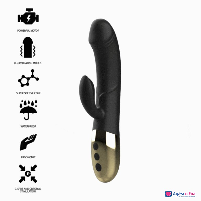 Powerful silicone rabbit vibrator Ibiza anatomical