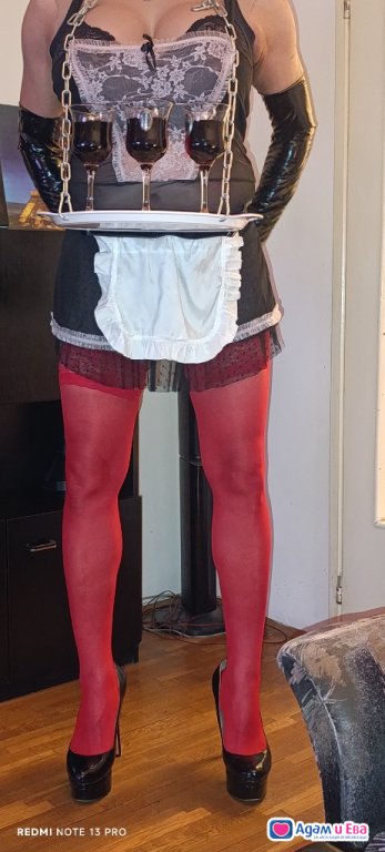 Completely passive trans slave satisfies sexual fetishes  