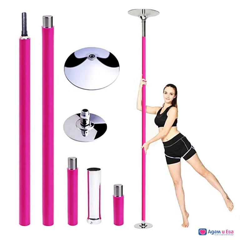 Стриптийз пилон спининг / Striptease pole spinning - Pink