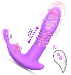 Dildo Vibrator for Women Anal Plugs Telescopic Rotating 