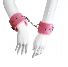 Handcuffs with fluff - Pink