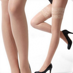 Elegant Ladies&' Garter Socks 7/8 Silicone Free - 4 Colors