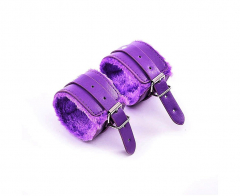 Handcuffs with fluff - Purple