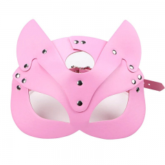 Erotic face mask, sexy mask - Sexy kitten - Pink