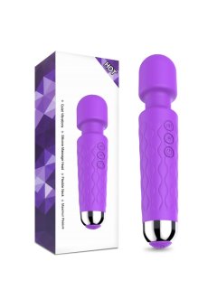 Powerful mini vibrator massager purple 20cm