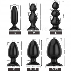 Six-size anal extender family