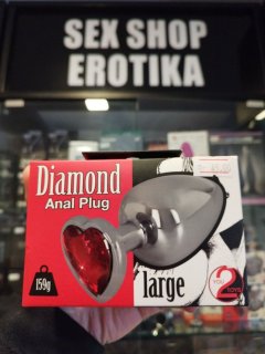 ❤️ Голямо Анално Бижу сърце код: 2173 от Sex Shop Erotika