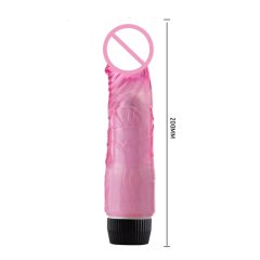 Vibrator Large size, multi-speed, silicone, for masturbation