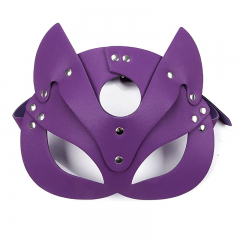 Erotic face mask, sexy mask - Sexy kitten - Purple