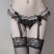 Pearl thongs and open bottom with garters - Снимка 4