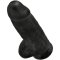 Thick realistic dildo with testicles and suction cup - Снимка 2